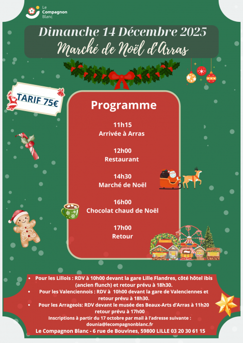 Affiche Marché de Noël